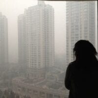 beijing smog view from window