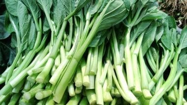 Chinese vegetables: choy sum, by thewoksoflife.com