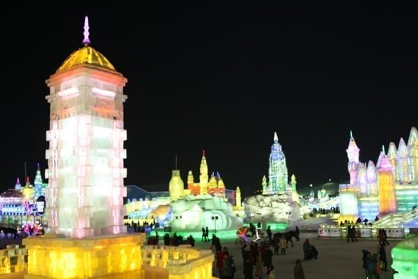 harbin-ice-snow-lights - Harbin Ice Festival and Freezing our Butts Off! by thewoksoflife.com