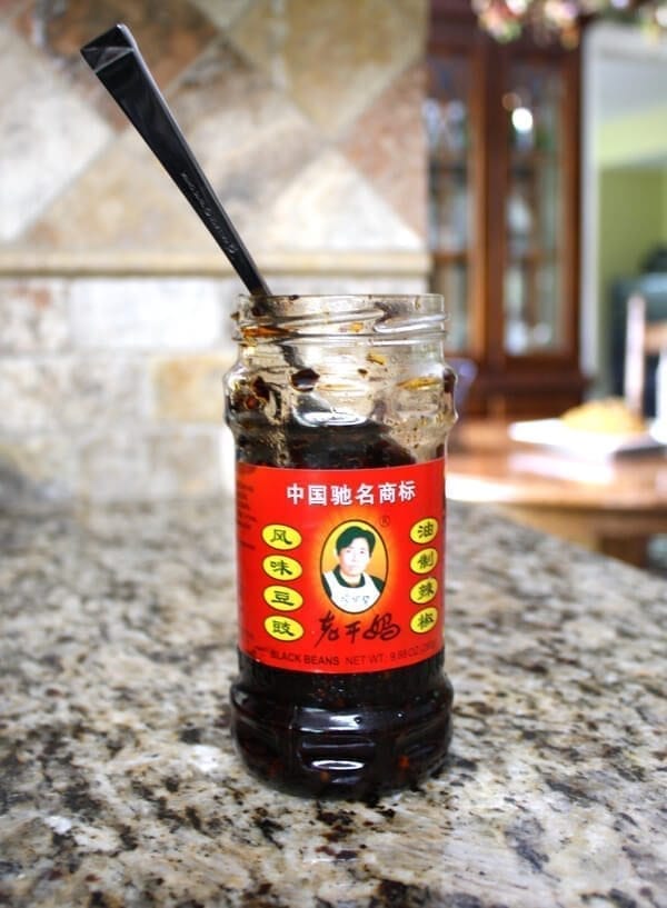 Kaitlin's Special Noodles (Ground Pork Lo Mein) lao gan ma chili bean paste, by thewoksoflife.com