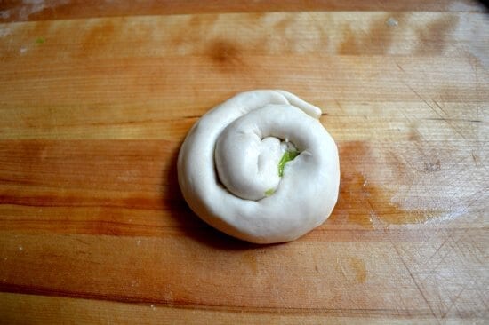 Cong You Bing Scallion Pancakes with Dipping Sauce, by thewoksofife.com