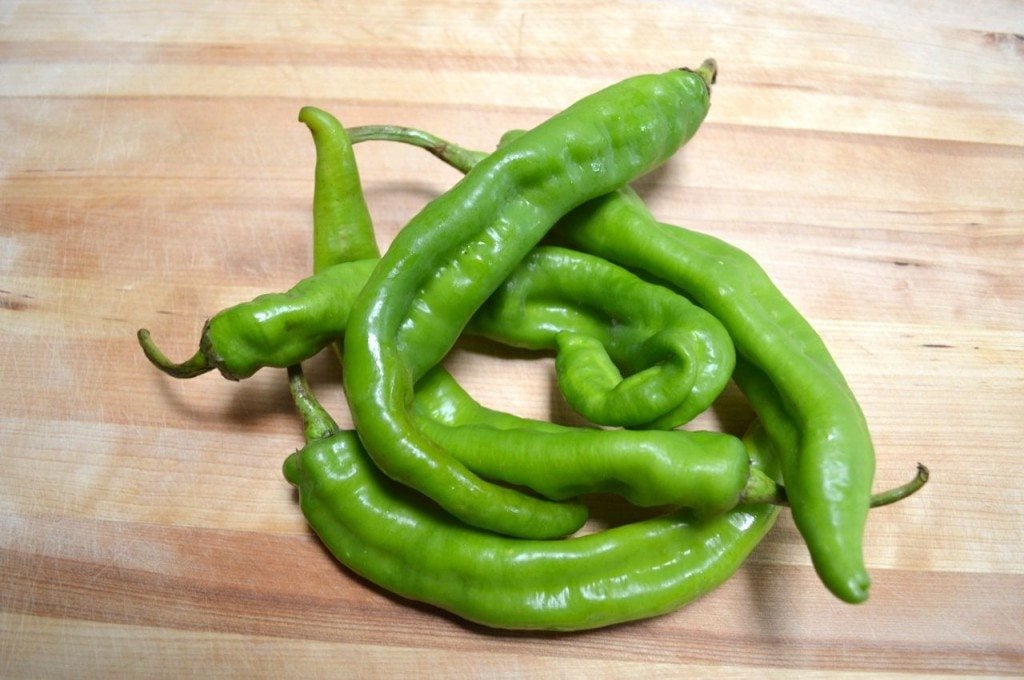 long hot green peppers