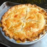 Peach Pie Recipe, by thewoksoflife.com