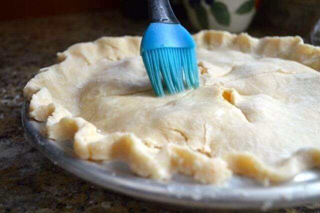 Peach Pie Recipe, by thewoksoflife.com