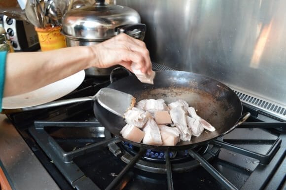 Red Cooked Pork (Hong Shao Rou) by thewoksoflife.com