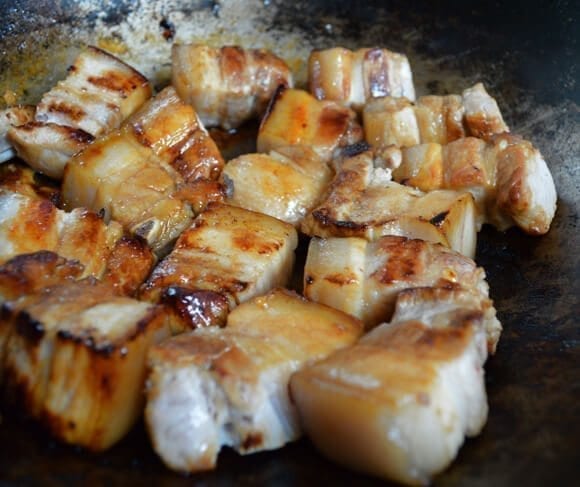 Red Cooked Pork (Hong Shao Rou) by thewoksoflife.com