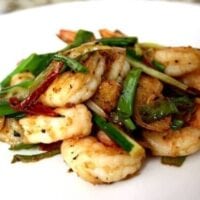 Easy Scallion and Ginger Shrimp Stir Fry, by thewoksoflife.com