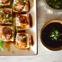 Hakka Style Chinese Stuffed Tofu by thewoksoflife.com