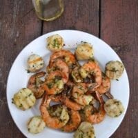 Grilled shrimp and scallops