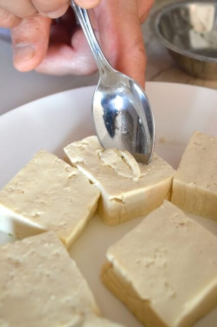 Hakka Style Chinese Stuffed Tofu by thewoksoflife.com