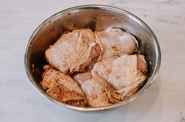 Marinated chicken, thewoksoflife.com