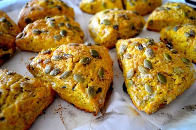 Dark Chocolate Pumpkin Scones