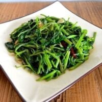 Stir Fried Water Spinach with Fermented Tofu, by thewoksoflife.com