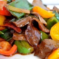beef and pepper stir-fry