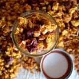 pumpkin granola with dried cranberries