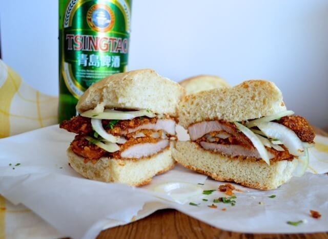 The Macau Pork Chop Bun by thewoksoflife.com