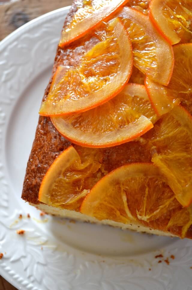 Citrus Cake w/ Candied Oranges