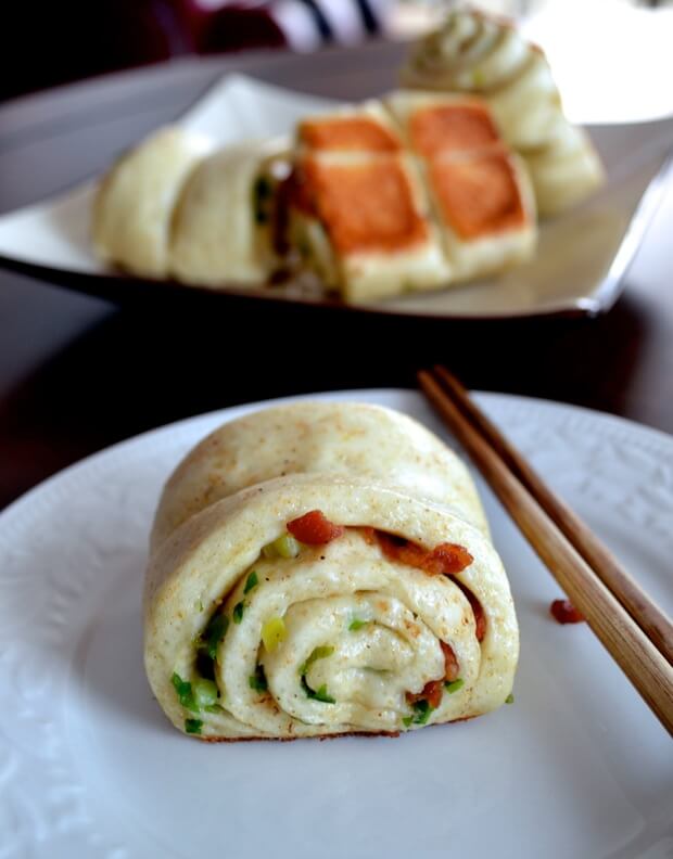 Chinese Scallion Rolls with Bacon