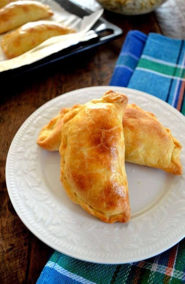 Corn & Goat Cheese Empanadas, by thewoksoflife.com