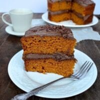 Pumpkin Cake with Mexican Chocolate Frosting