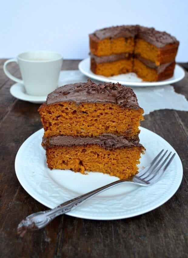 Pumpkin Cake with Mexican Chocolate Frosting