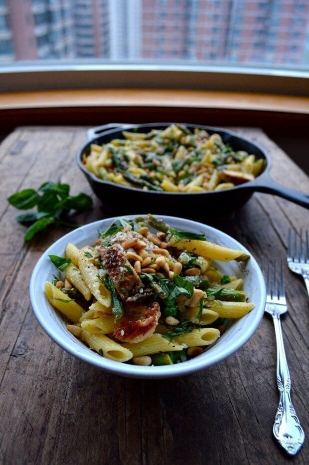 Chicken Penne w/ Asparagus and Peas