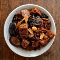 Kaofu with wood ears and peanuts