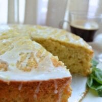 Lemon basil cake