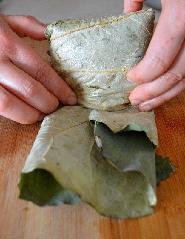 Dim Sum Sticky Rice Lotus Leaf Wraps (Lo Mai Gai), by thewoksoflife.com