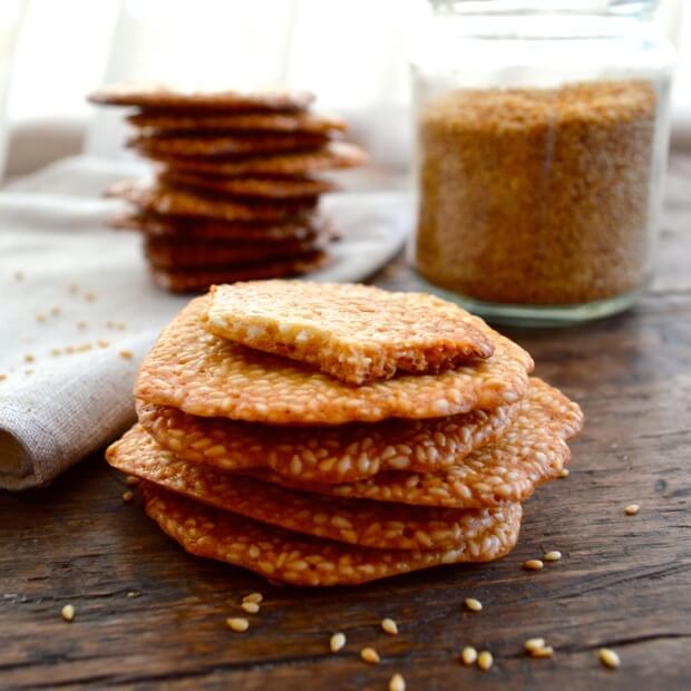 Homemade Sweet Sesame Crisps