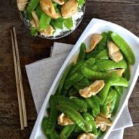 Chicken with snow peas