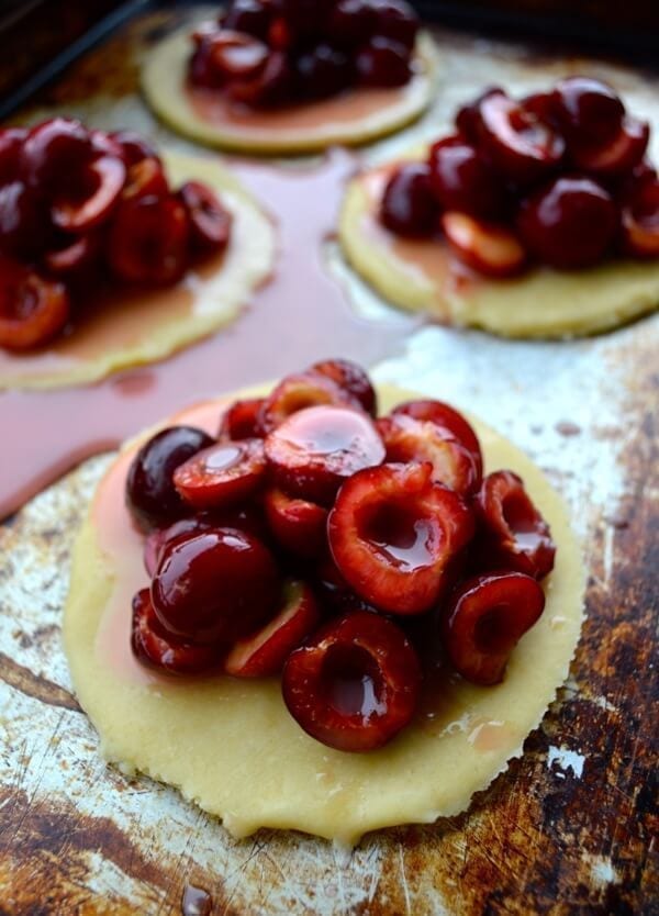 Sweet Cherry Hand Pies by thewoksoflife.com 
