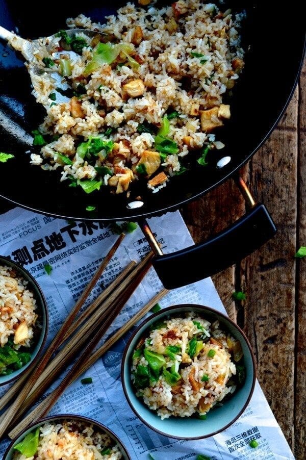 Cantonese Chicken and Salted Fish Fried Rice by thewoksoflife.com