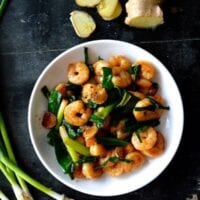 Scallion Ginger Shrimp Recipe (Redux!), by thewoksoflife.com