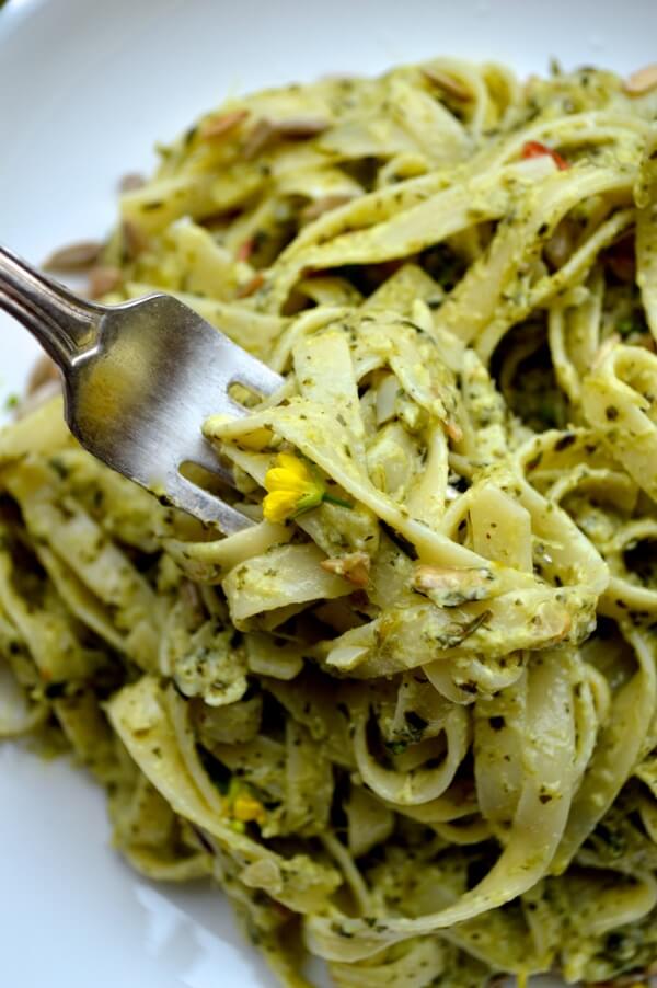 choy-pesto-pasta