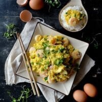 Egg Shrimp Stir-fry