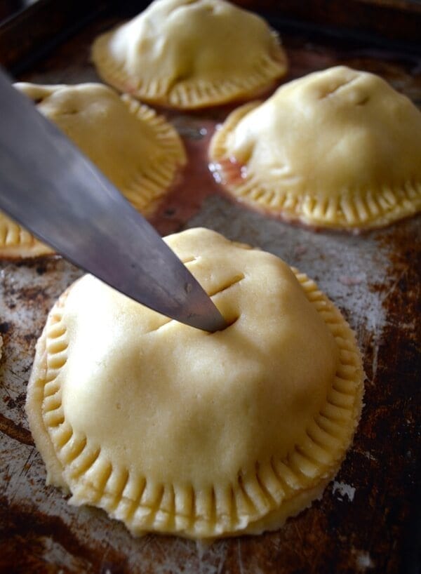 Sweet Cherry Hand Pies by thewoksoflife.com 