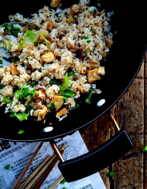 Cantonese Chicken and Salted Fish Fried Rice by thewoksoflife.com