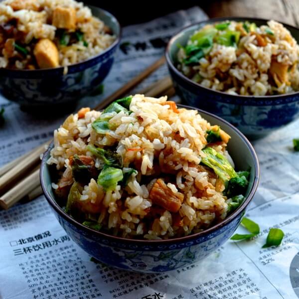Cantonese Chicken and Salted Fish Fried Rice by thewoksoflife.com
