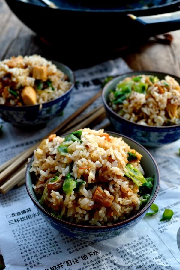 Cantonese Chicken and Salted Fish Fried Rice by thewoksoflife.com