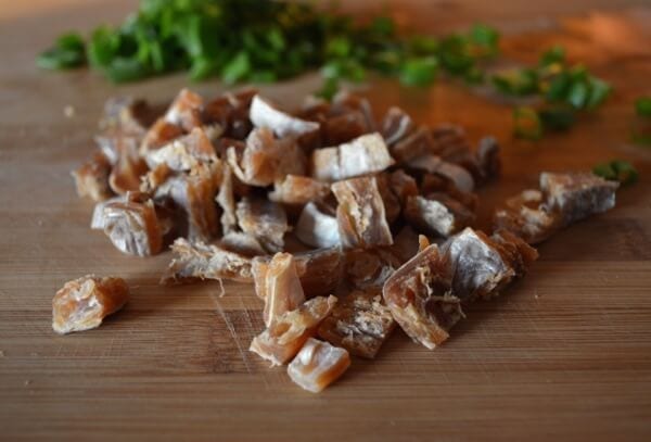 Cantonese Chicken and Salted Fish Fried Rice by thewoksoflife.com