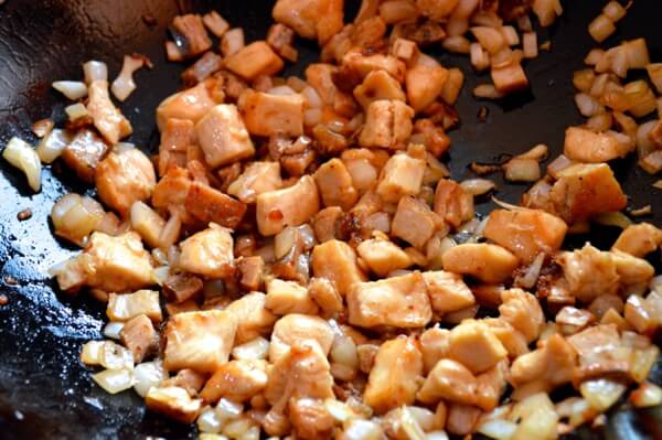 Cantonese Chicken and Salted Fish Fried Rice by thewoksoflife.com