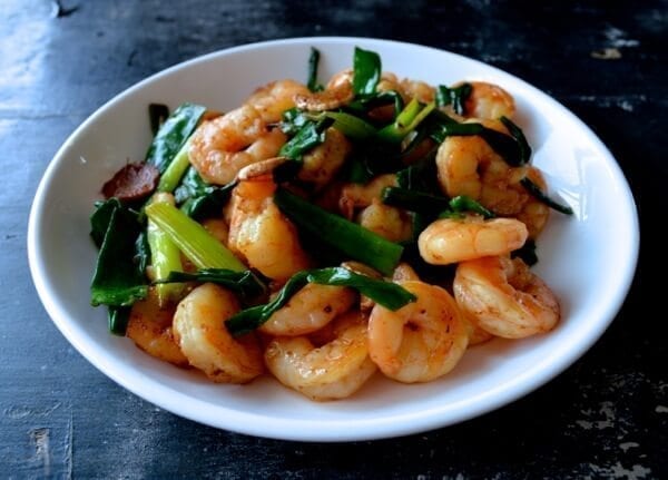 Scallion Ginger Shrimp by thewoksoflife.com