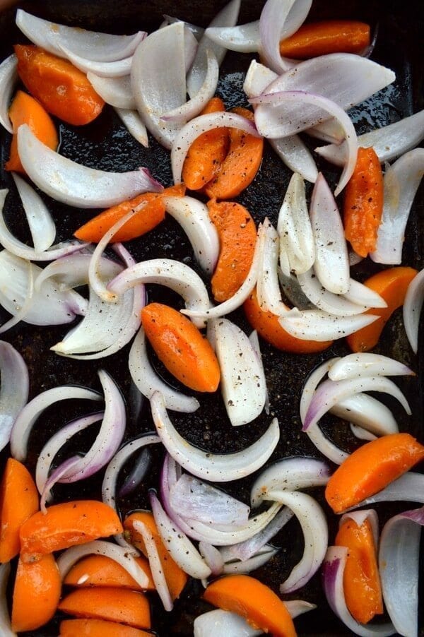 Roasted Rack of Lamb w/ Turkish Spices, Yogurt Sauce, and Rice by thewoksoflife.com