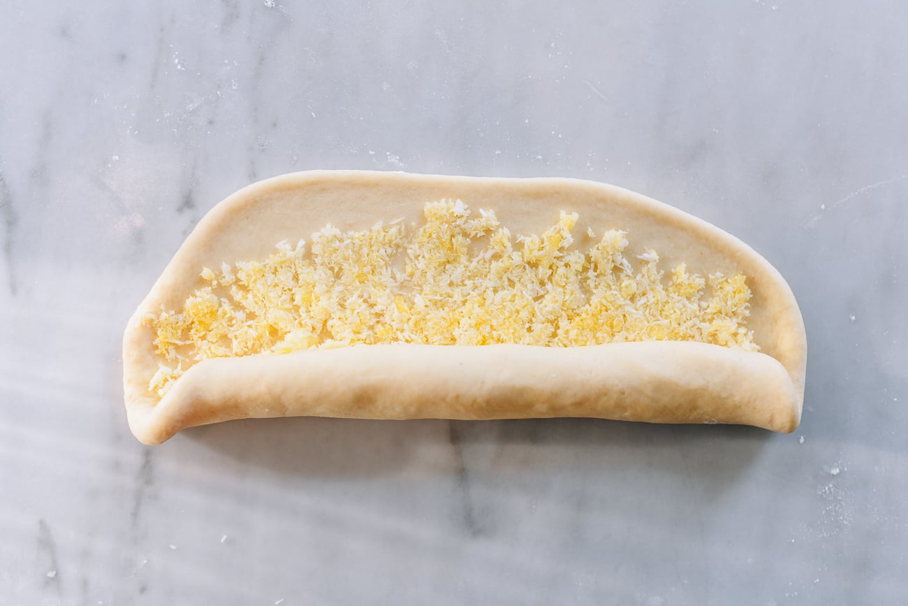 Rolling dough into cigar lengthwise