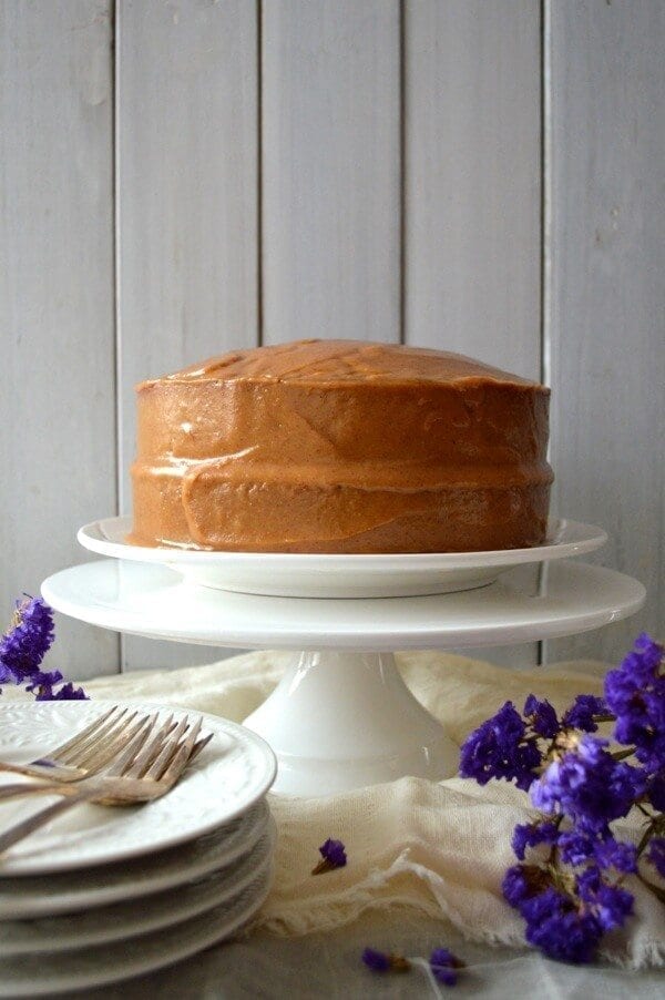 Classic Peanut Butter Cake by thewoksoflife.com