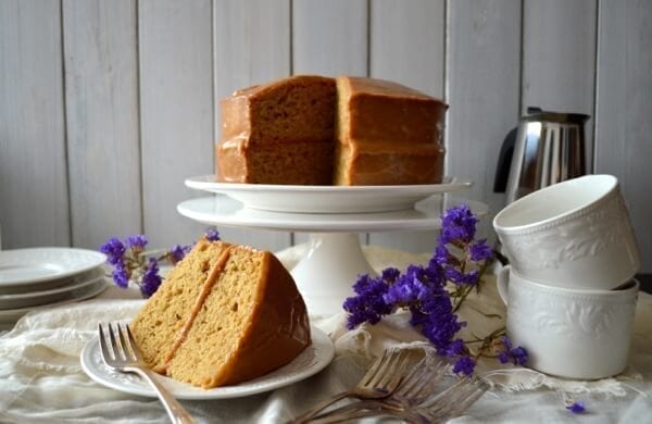 Classic Peanut Butter Cake by thewoksoflife.com