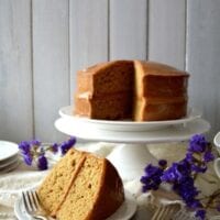 Classic Peanut Butter Cake by thewoksoflife.com