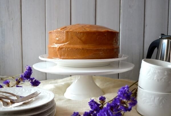 Classic Peanut Butter Cake by thewoksoflife.com