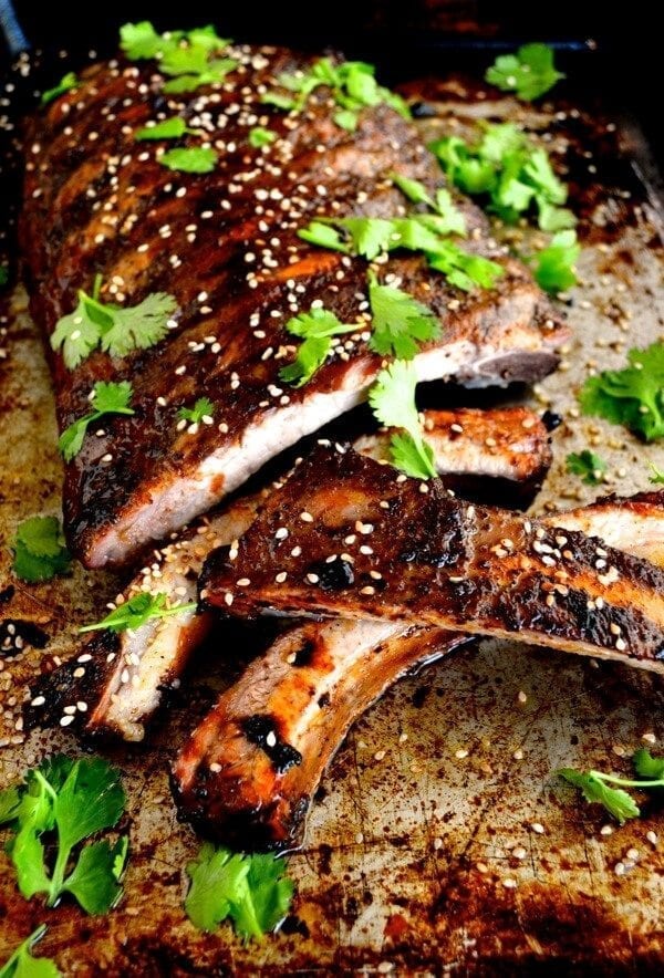 Roasted Jasmine Tea Rub Ribs by thewoksoflife.com